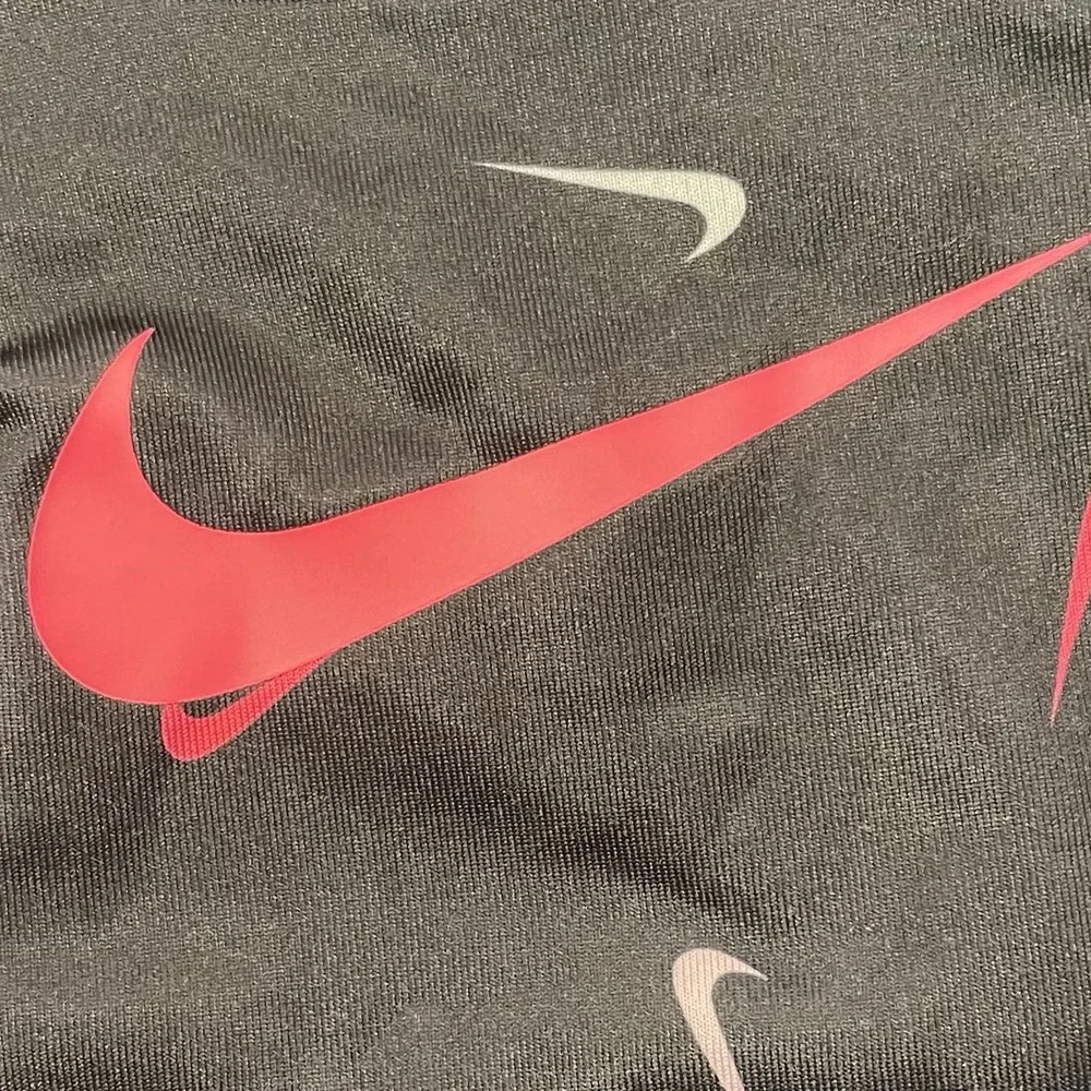 Nike Dri Fit Baby Girls Tank Dress Swoosh Logo 3M 3-6 Months Pink All Over Print